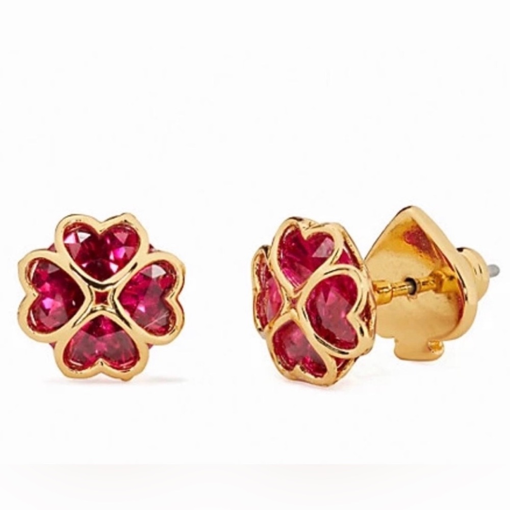 KATE SPADE Something Sparkly Spade Studs - Picture 2 of 3